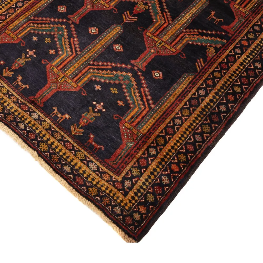 Løper Balutsj-teppe - 274 x 125 cm - mørkeblå