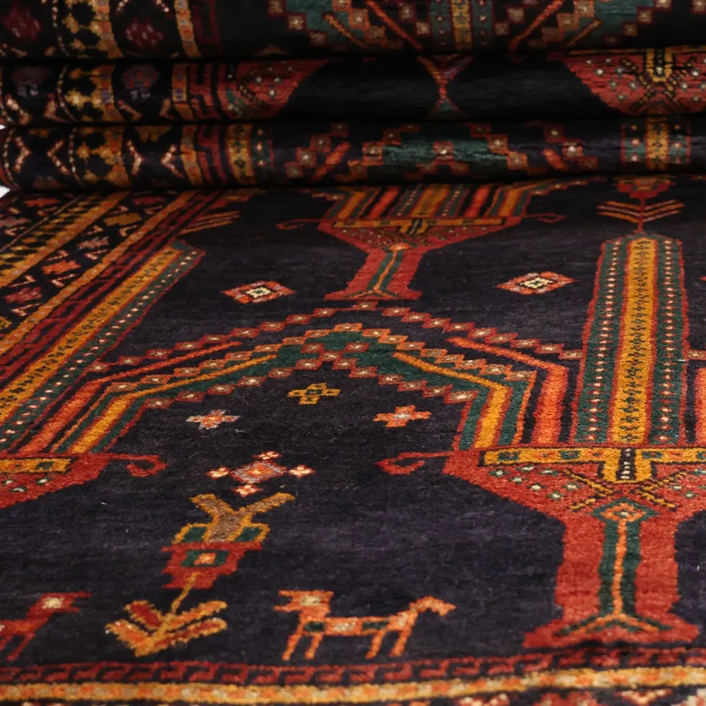 Løper Balutsj-teppe - 274 x 125 cm - mørkeblå