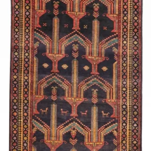 Løper Balutsj-teppe - 274 x 125 cm - mørkeblå