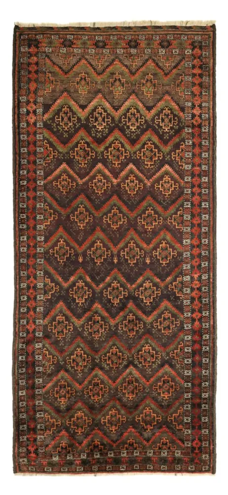 Løper Balutsj-teppe - 294 x 141 cm - mørk beige