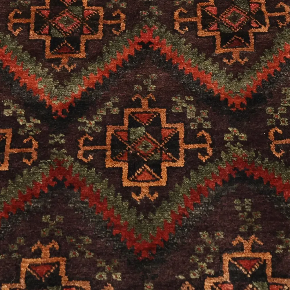 Løper Balutsj-teppe - 294 x 141 cm - mørk beige
