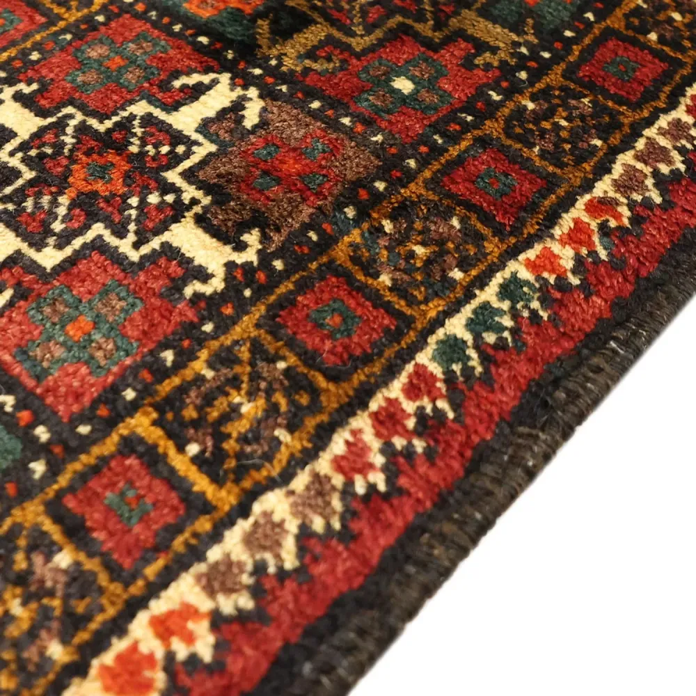 Løper Balutsj-teppe - 297 x 107 cm - mørk rød
