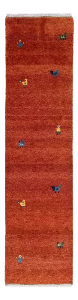 Løper Gabbeh teppe - Indus - 300 x 80 cm - karamell