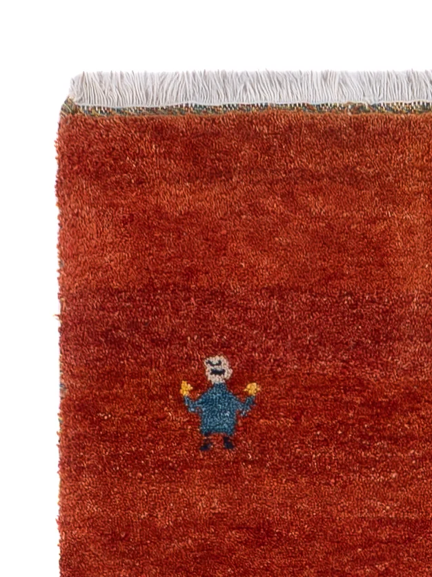 Løper Gabbeh teppe - Indus - 300 x 80 cm - karamell