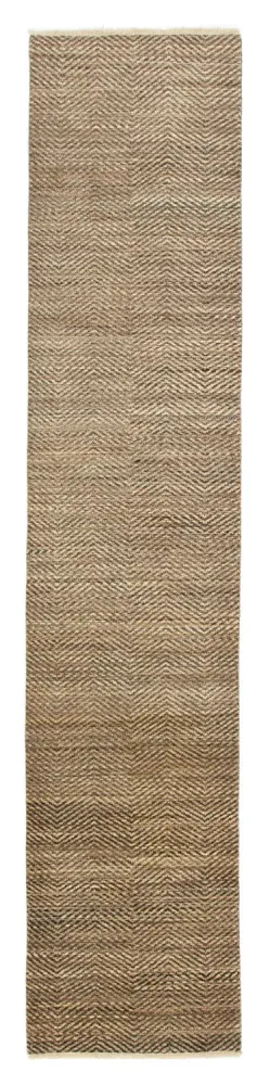 Løper Gabbeh teppe - Indus - 370 x 77 cm - beige