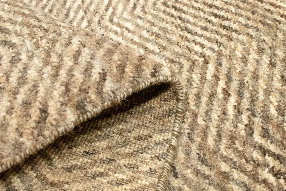 Løper Gabbeh teppe - Indus - 370 x 77 cm - beige
