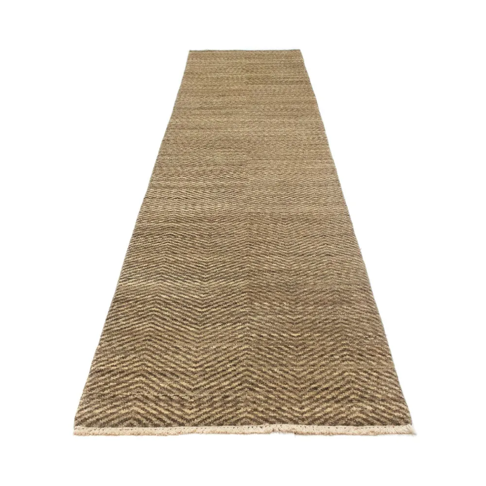 Løper Gabbeh teppe - Indus - 370 x 77 cm - beige