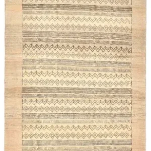 Løper Gabbeh teppe - Loribaft persisk teppe - 297 x 85 cm - sand
