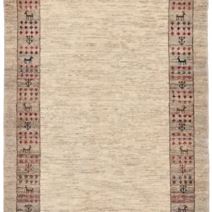 Løper Gabbeh teppe - Loribaft persisk teppe - 176 x 84 cm - sand
