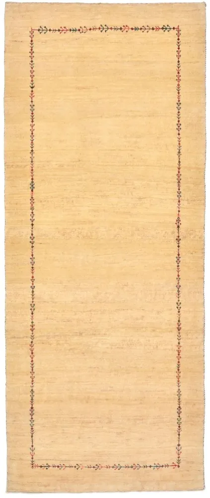 Løper Gabbeh teppe - Loribaft persisk teppe - 199 x 79 cm - natur