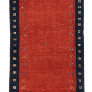 Løper Gabbeh teppe - Loribaft persisk teppe - 190 x 85 cm - rød