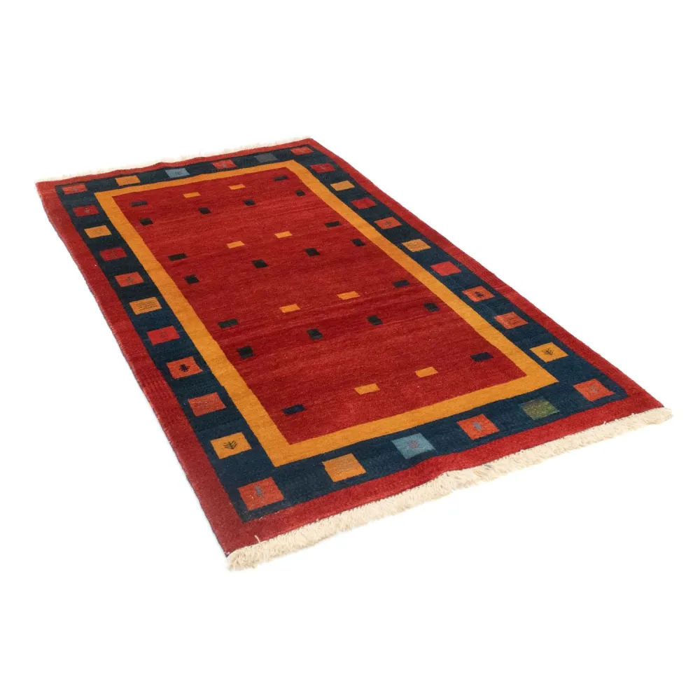 Løper Gabbeh teppe - Loribaft persisk teppe - 175 x 102 cm - rød