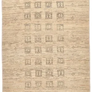 Løper Gabbeh teppe - Loribaft persisk teppe - 247 x 84 cm - sand