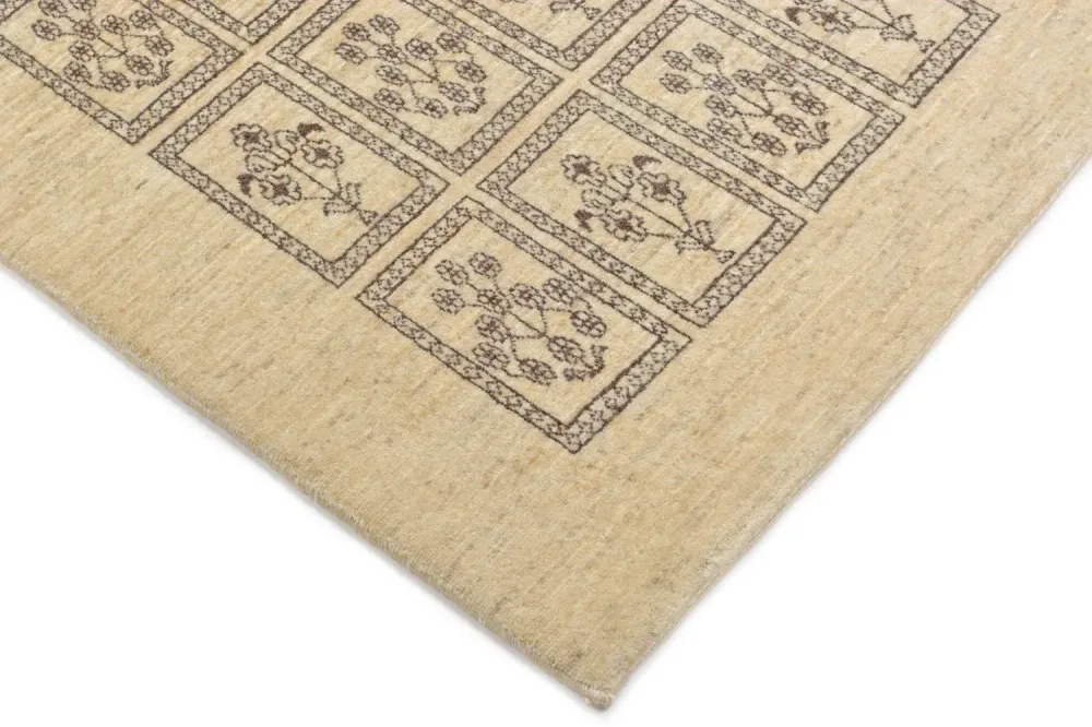 Løper Gabbeh teppe - Loribaft persisk teppe - 192 x 87 cm - sand