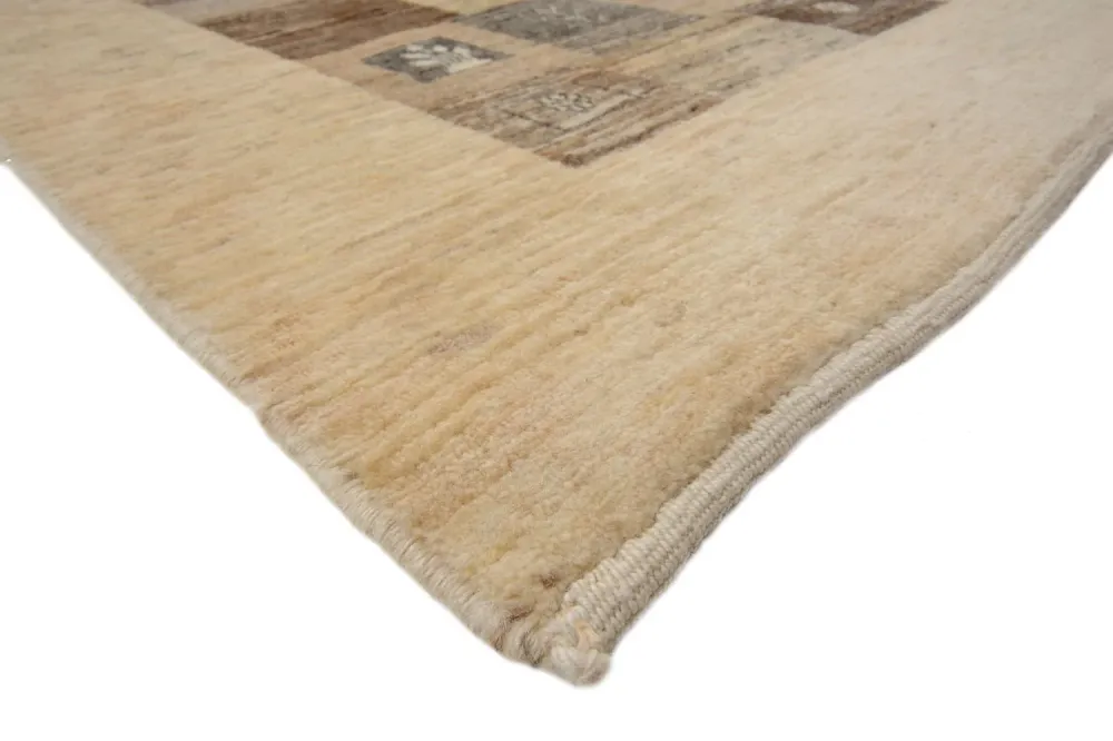 Løper Gabbeh teppe - Loribaft persisk teppe - 512 x 101 cm - lysebrun