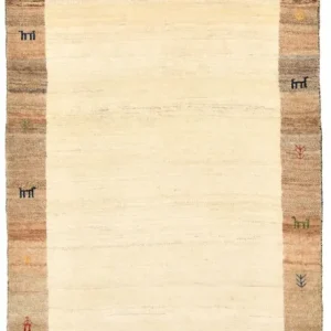 Løper Gabbeh teppe - Loribaft persisk teppe - 205 x 87 cm - sand