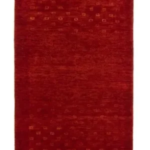 Løper Gabbeh teppe - Loribaft persisk teppe - 307 x 80 cm - rød