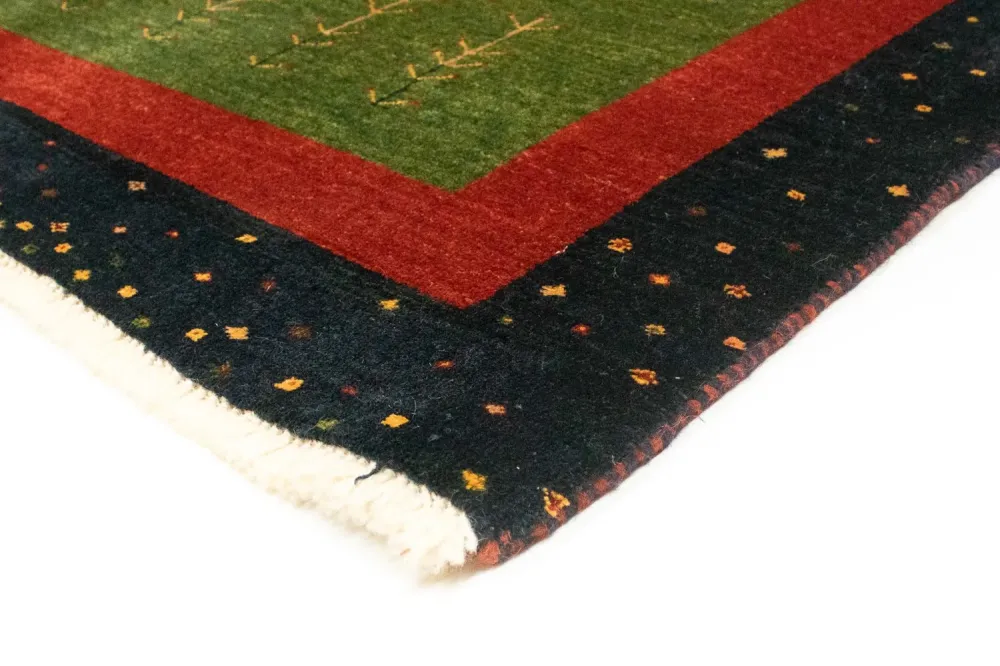 Løper Gabbeh teppe - Loribaft persisk teppe - 203 x 94 cm - flerfarget