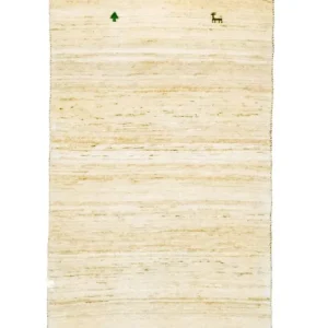 Løper Gabbeh-teppe - persisk - 202 x 75 cm - beige