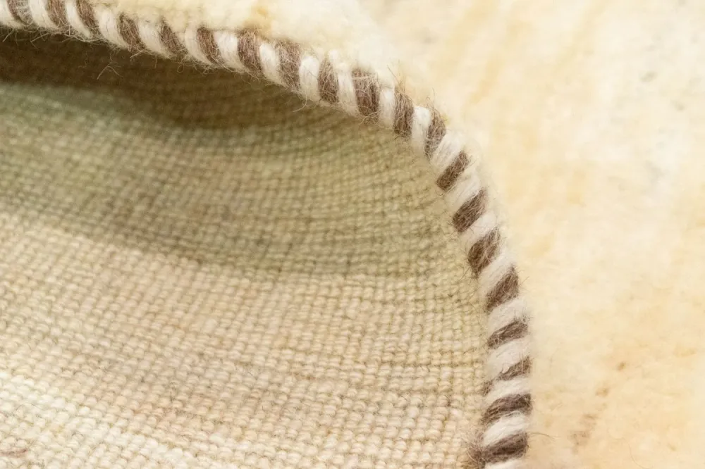 Løper Gabbeh-teppe - persisk - 215 x 75 cm - beige