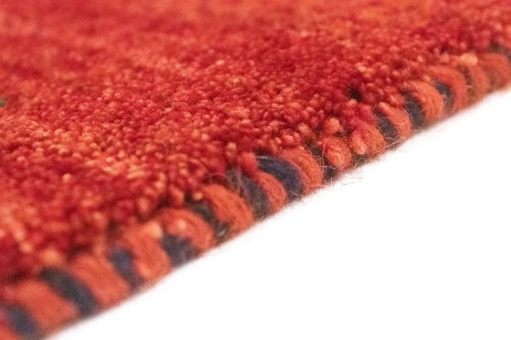 Løper Gabbeh-teppe - persisk - 215 x 75 cm - oransje
