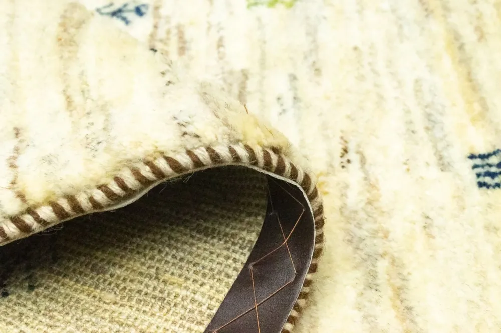 Løper Gabbeh-teppe - persisk - 219 x 75 cm - beige