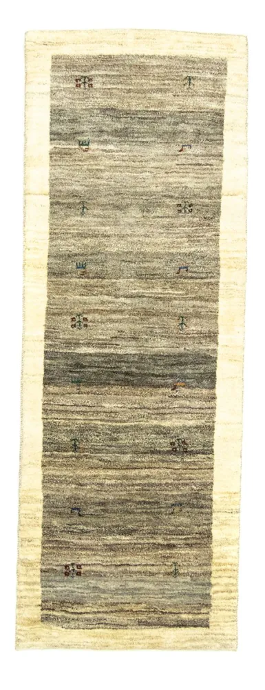 Løper Gabbeh-teppe - persisk - 229 x 82 cm - grå