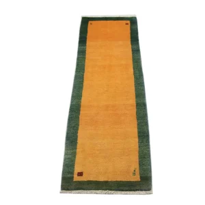 Løper Gabbeh-teppe - persisk - 285 x 86 cm - oransje