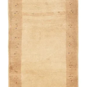 Løper Gabbeh-teppe - persisk - 298 x 88 cm - beige