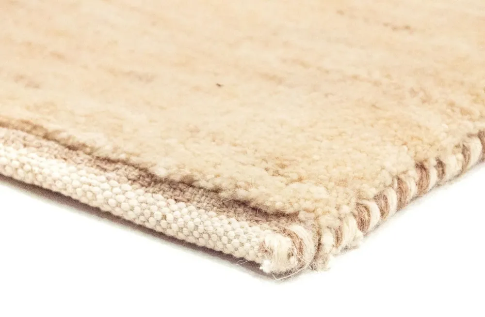 Løper Gabbeh-teppe - persisk - 304 x 82 cm - beige