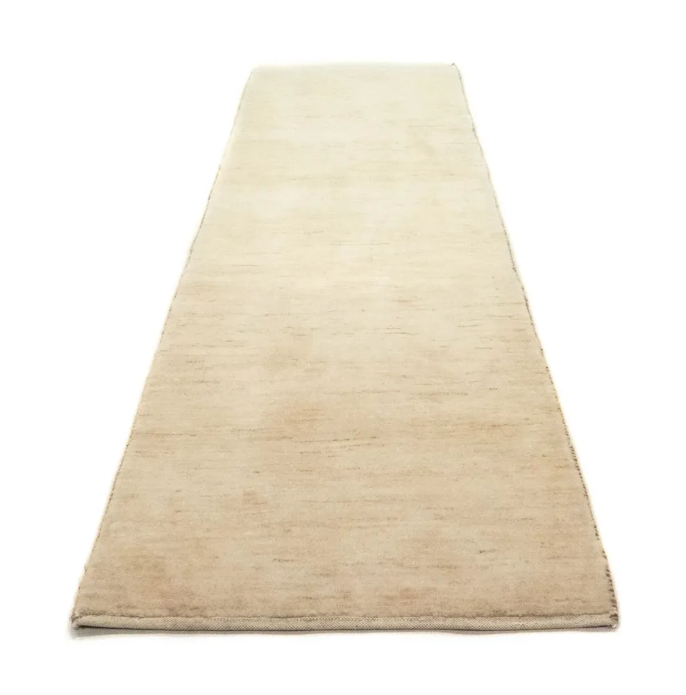 Løper Gabbeh-teppe - persisk - 304 x 82 cm - beige