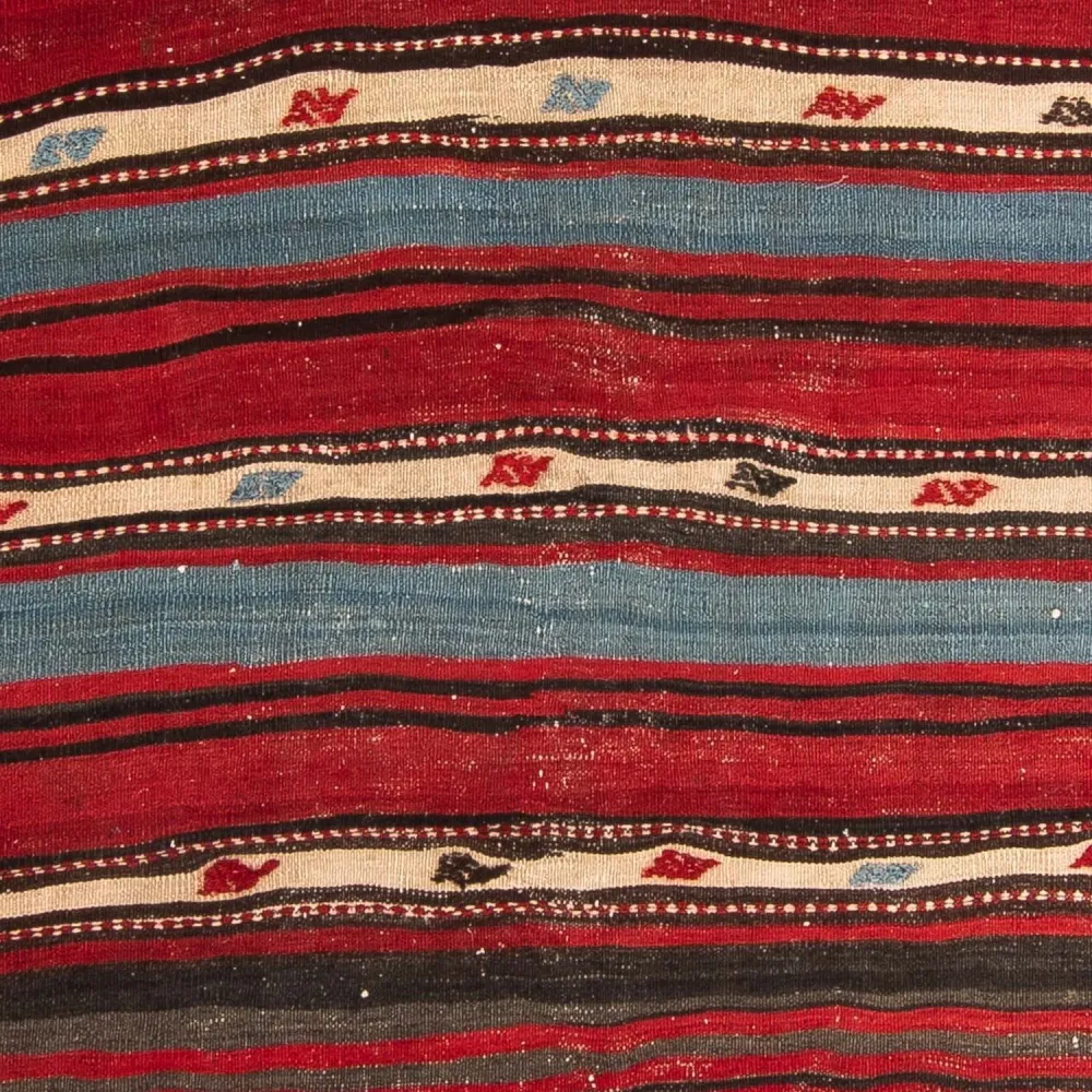 Løper Kelimteppe - Gammelt - 250 x 140 cm - flerfarget