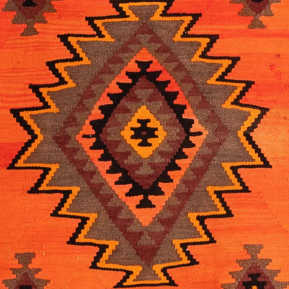 Løper Kelimteppe - Gammelt - 265 x 145 cm - flerfarget