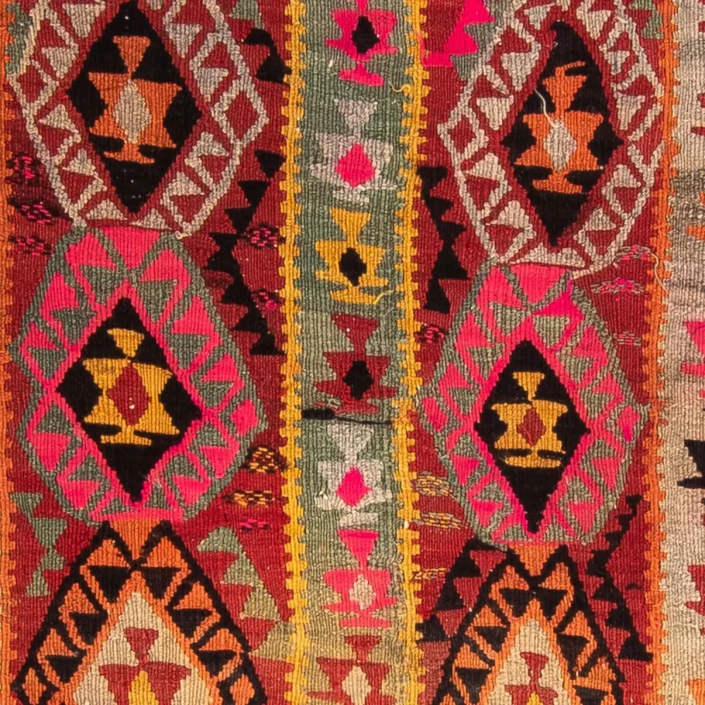 Løper Kelimteppe - Gammelt - 280 x 112 cm - flerfarget