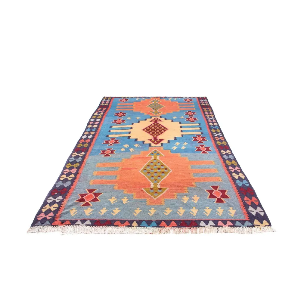 Løper Kelimteppe - Gammelt - 280 x 140 cm - flerfarget
