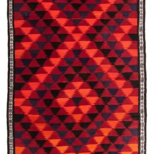Løper Kelimteppe - Gammelt - 280 x 145 cm - flerfarget
