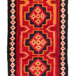 Løper Kelimteppe - Gammelt - 285 x 100 cm - flerfarget