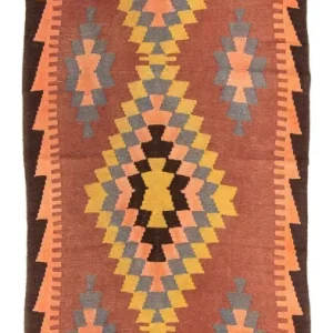 Løper Kelimteppe - Gammelt - 295 x 115 cm - flerfarget