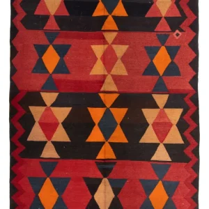 Løper Kelimteppe - Gammelt - 295 x 120 cm - flerfarget