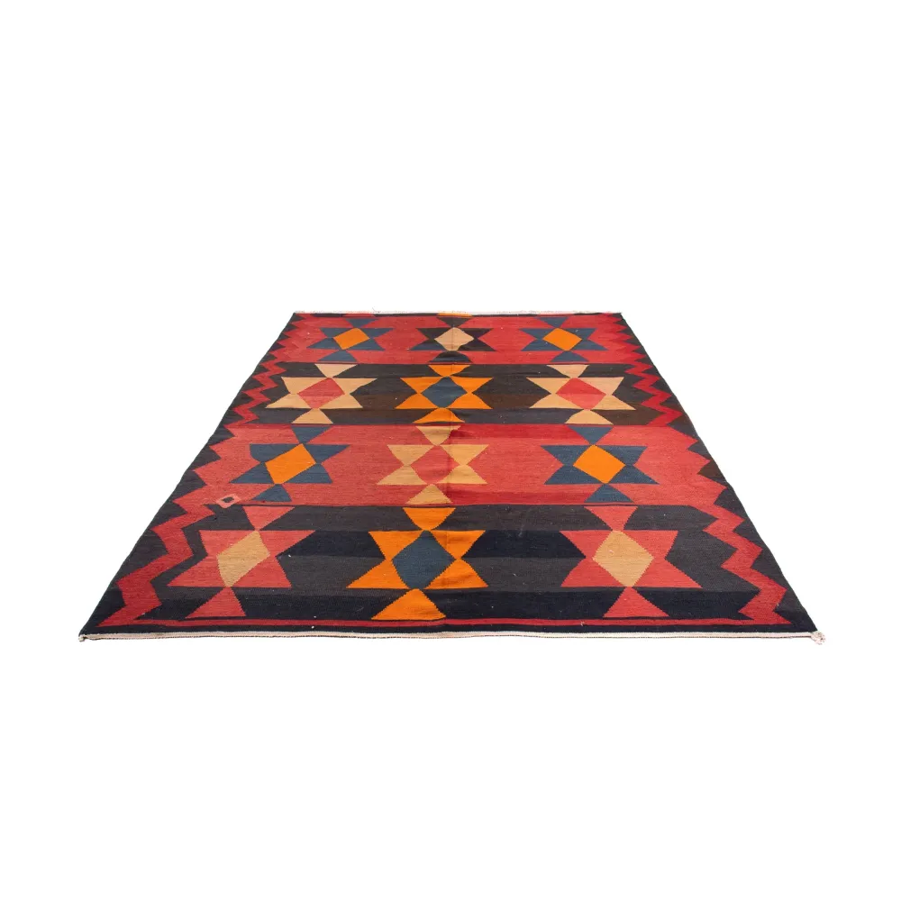 Løper Kelimteppe - Gammelt - 295 x 120 cm - flerfarget