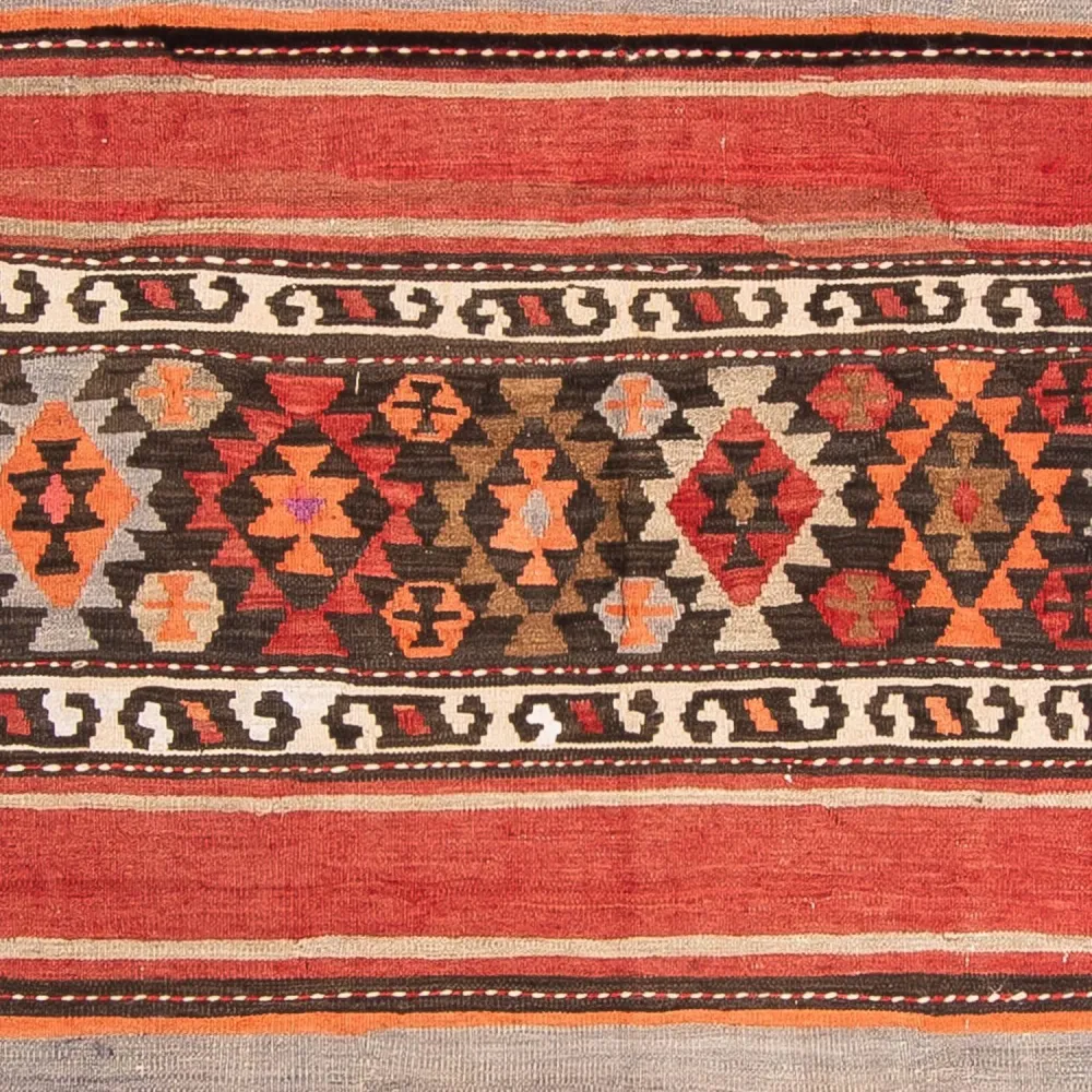 Løper Kelimteppe - Gammelt - 310 x 140 cm - flerfarget