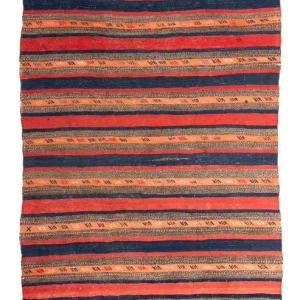 Løper Kelimteppe - Gammelt - 312 x 142 cm - flerfarget