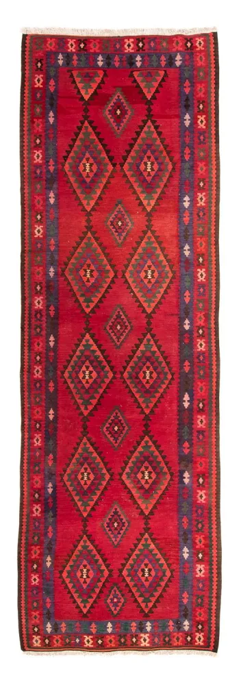 Løper Kelimteppe - Gammelt - 325 x 118 cm - flerfarget
