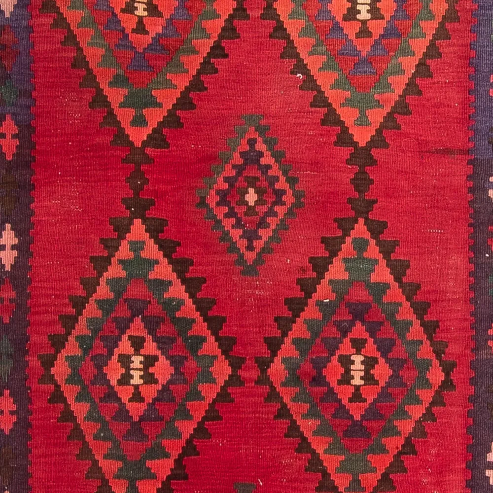Løper Kelimteppe - Gammelt - 325 x 118 cm - flerfarget