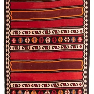 Løper Kelimteppe - Gammelt - 330 x 150 cm - flerfarget