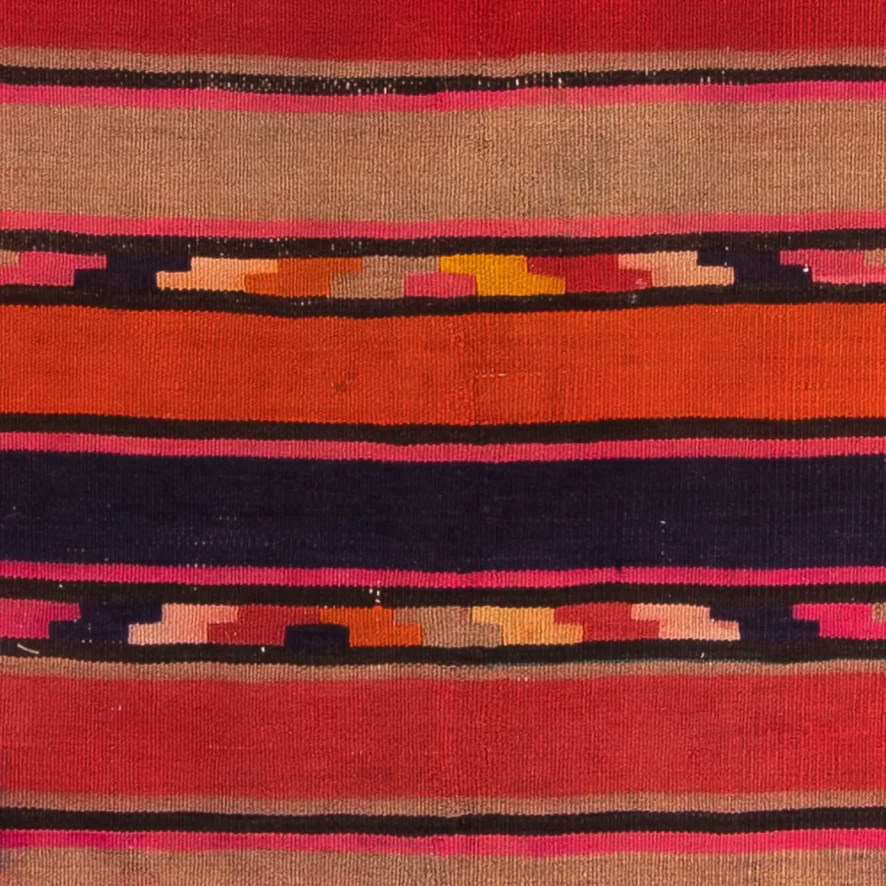 Løper Kelimteppe - Gammelt - 340 x 125 cm - flerfarget
