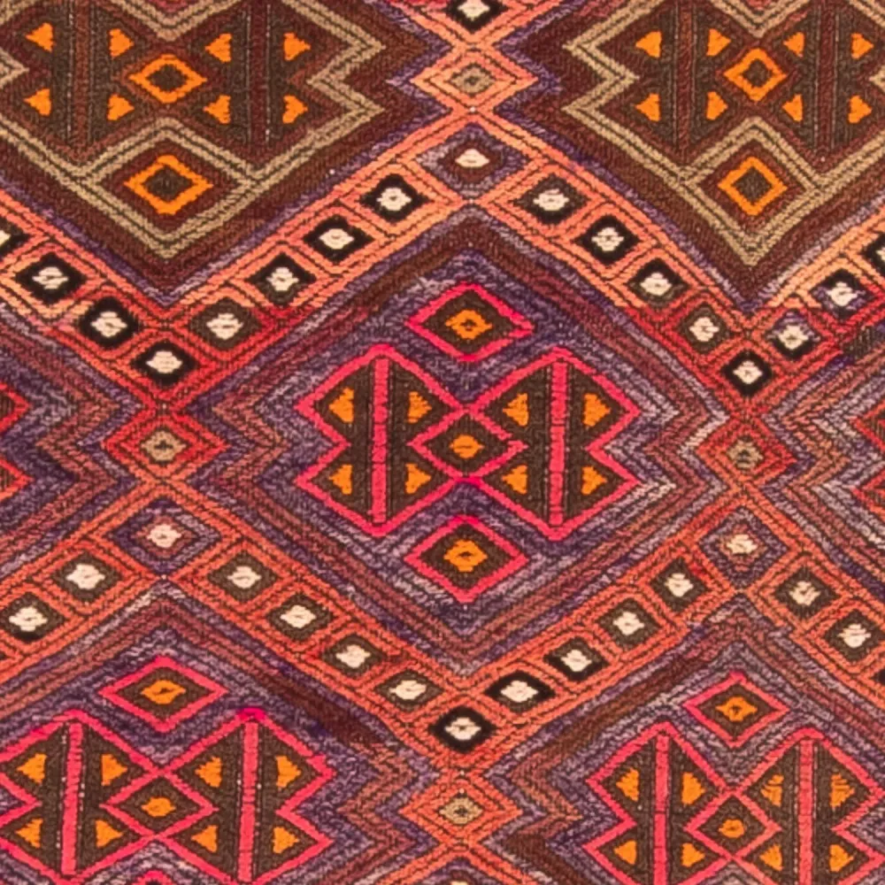 Løper Kelimteppe - Gammelt - 380 x 70 cm - flerfarget
