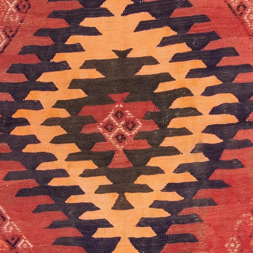 Løper Kelimteppe - Gammelt - 395 x 145 cm - flerfarget