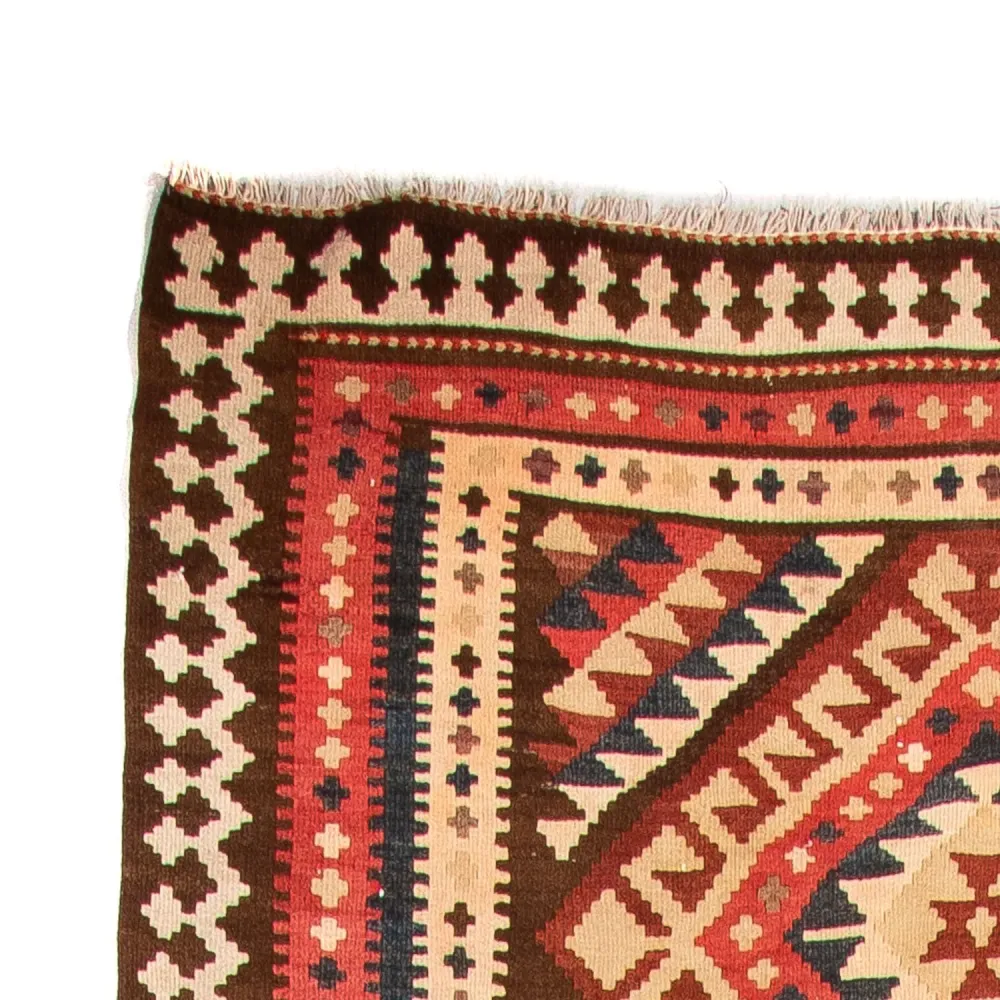 Løper Kelimteppe - Gammelt - 402 x 135 cm - flerfarget