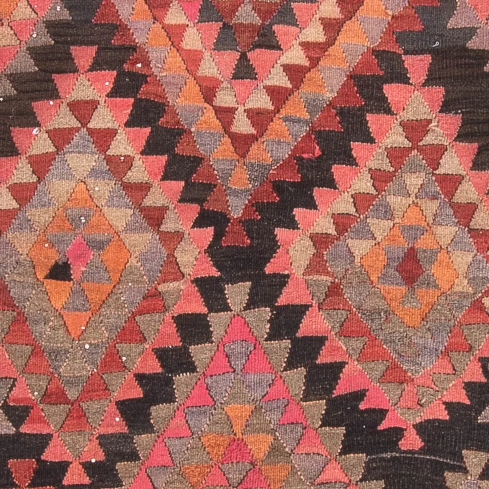 Løper Kelimteppe - Gammelt - 460 x 143 cm - flerfarget